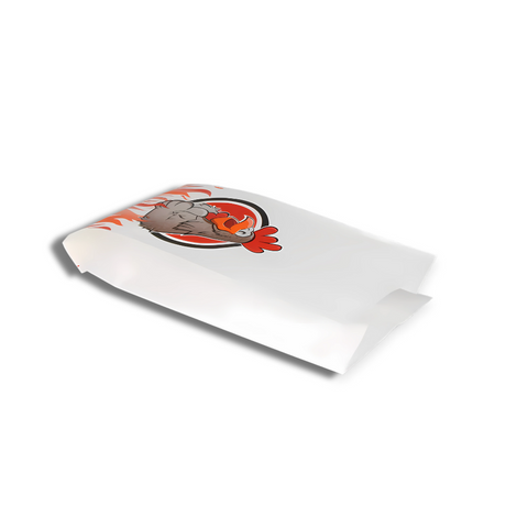 Hähnchentüte aus Recyclingpapier 340x170 mm, ölresistent und strapazierfähig – ideal für Grill- und Take-away Gerichte