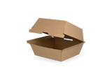 Hamburger Box, M, 105x102x85mm, Kraftbraun