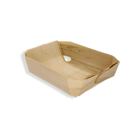 Holzbackform 200 ml aus FSC®-Papier, handgewebt mit Baumwollfaden – stabil & hitzebeständig bis 220 °C