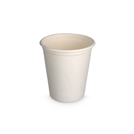 Kaffeebecher 360 ml Ø 90 mm aus Zuckerrohr (Bagasse) – plastikfrei, biologisch abbaubar & SUP-konform für Cafés und Events