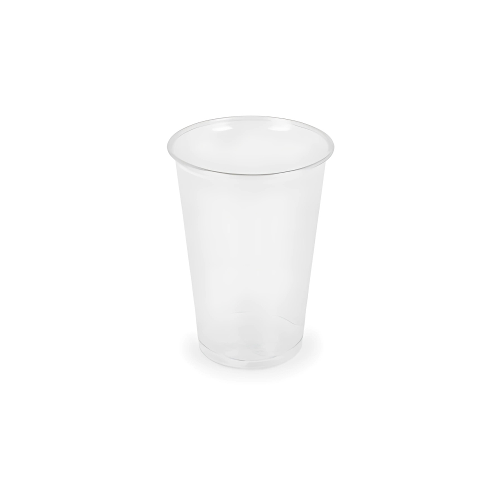 rPET Kunststoffbecher 200 ml Ø 71 mm – transparent, recyceltes PET, leicht & robust für Events und Gastronomie
