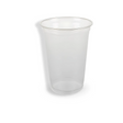 Transparenter Kunststoffbecher 400 ml Ø 95 mm aus rPET – klarsichtig, stabil und recycelbar für kalte Getränke