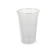Transparenter Kunststoffbecher 500 ml Ø 95 mm aus rPET – klarsichtig, stabil und recycelbar für kalte Getränke