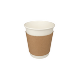 Manschetten für Pappbecher 230ml, biologisch abbaubar aus Karton, schützen vor Hitze, ideal für Coffee-to-go