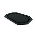 Schwarzes PET Achteck-Catering-Tablett 55×36 cm – robust & elegant für Buffets und Catering