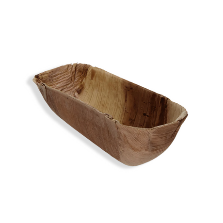 Palmblatt-Schale BIO 180x80x45 mm – 100 % biologisch abbaubar, stabil & kompostierbar für nachhaltiges Catering