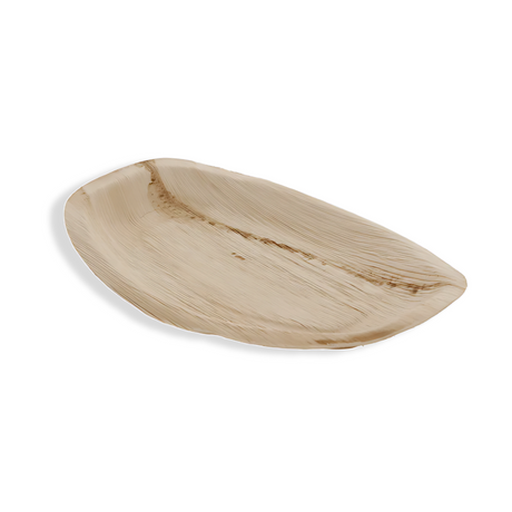 Palmblatt-Tablett BIO 36x25 cm – biologisch abbaubar, stabil & kompostierbar, ideal für nachhaltiges Catering und Take-away