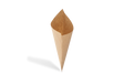 Nachhaltige Snack-Spitztüte aus Kraftpapier, 210x300mm, stabil & kompostierbar – perfekt für Foodtrucks & Streetfood
