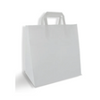 Weiße Papiertüte M 260×170×270 mm – recycelbares Papier, kompakt & ideal für Take-away