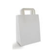Weiße Papiertüte S 220×100×280 mm – recycelbares Papier, kompakt & ideal für Take-away