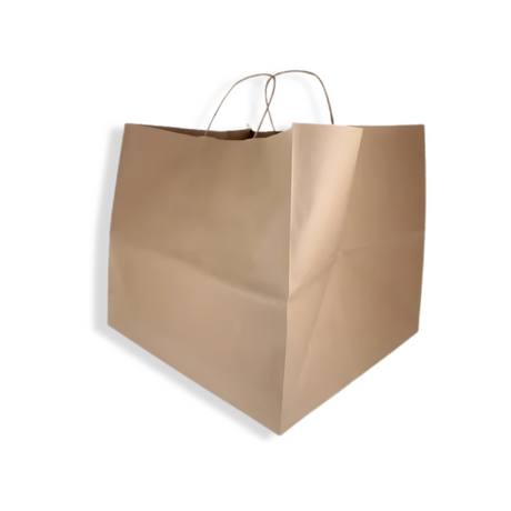 XL Papiertüte 365×330×320 mm kraftbraun aus recyceltem Kraftpapier – stabil, recycelbar & ideal für große Einkäufe oder Catering