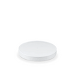 Weißer Bio-Pappdeckel Ø62mm für Saucenbecher, nachhaltige und hygienische Lösung für Gastronomie und Take-Away