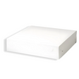 Papp-Gebäckschachtel XL (36 × 36 × 8 cm) Weiß – biologisch abbaubar, robust & praktisch für Gebäck