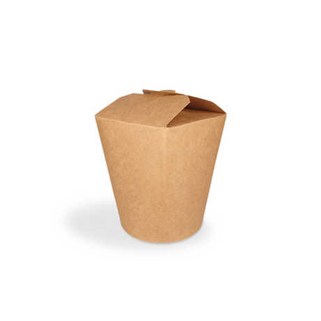 Papp-Nudelbox L 1000 ml Ø 100 mm kraftbraun – fettdicht, lebensmittelecht & recycelbar für asiatische Nudelgerichte & Salate