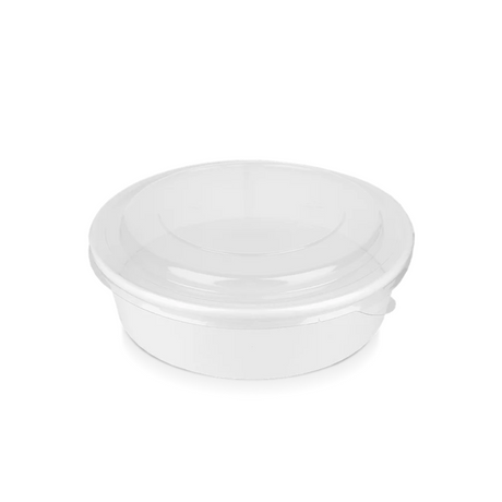 Salatschale 900 ml Ø 184 mm Weiß – große, auslaufsichere Kartonschale für Bowls, Salate & Take-Away