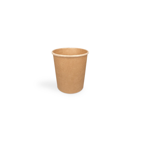 Becher 450 ml kraftbraun Bio für Suppen & Take-away
