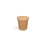 Becher 450 ml kraftbraun Bio für Suppen & Take-away