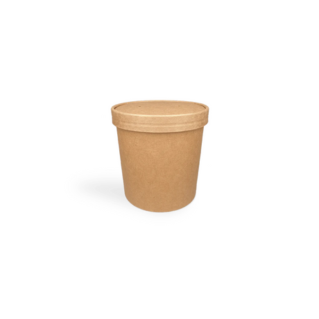 Becher 750 ml kraftbraun Bio für große Portionen & Take-away