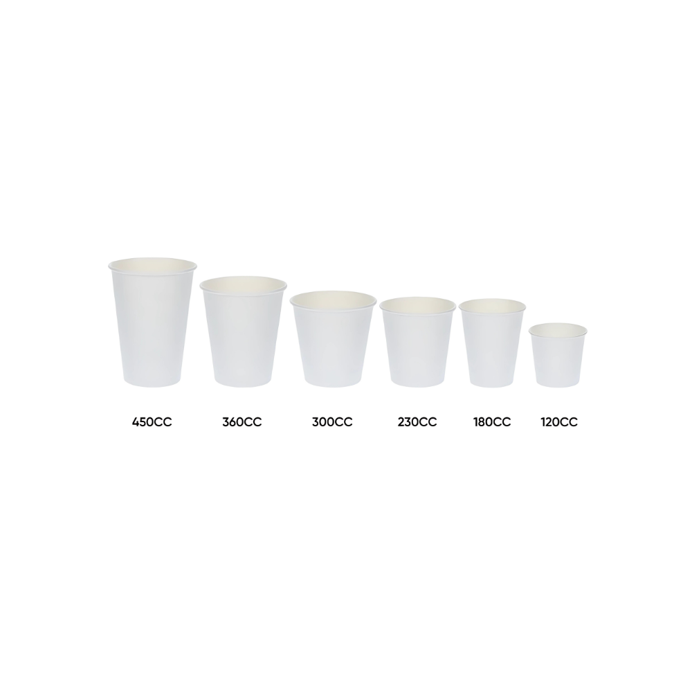 Weißer Pappbecher 120 ml Ø 63 mm – lebensmittelsicherer Karton mit PE-Beschichtung, umweltfreundlich für Espresso und To-Go