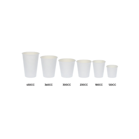 Weißer Pappbecher 120 ml Ø 63 mm – lebensmittelsicherer Karton mit PE-Beschichtung, umweltfreundlich für Espresso und To-Go