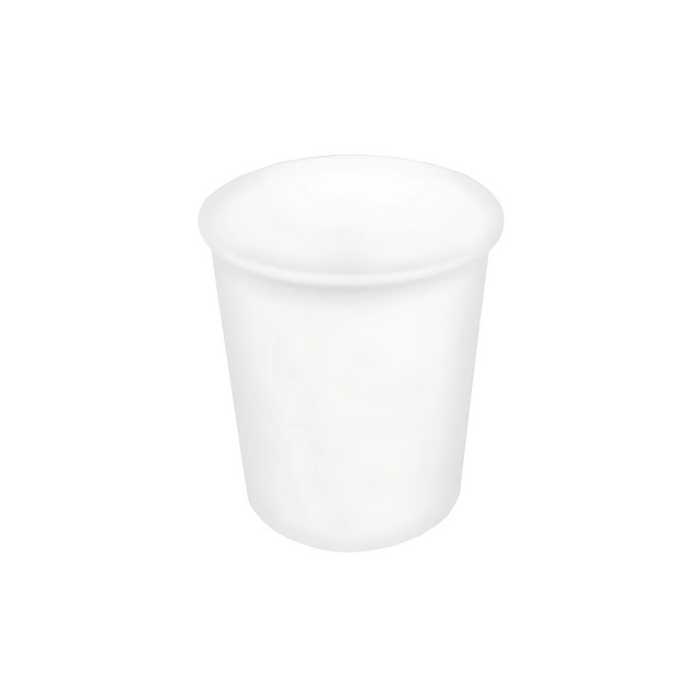 Weißer Pappbecher 177 ml Ø 73 mm – lebensmittelsicherer Karton mit PE-Beschichtung, umweltfreundlich für Espresso und To-Go