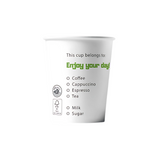 Pappbecher BIO Green Life 180 ml Ø 70 mm – FSC®-Papier mit wasserbasierter Beschichtung, plastikfrei & ideal für nachhaltigen Kaffeegenuss