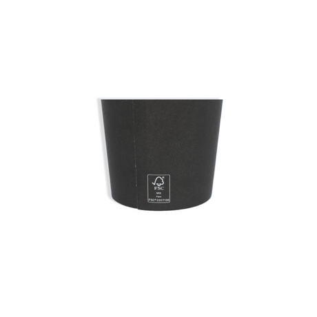 Schwarzer Pappbecher 180 ml Ø 70 mm – FSC®-Papier, PE-beschichtet & elegant für Espresso und Events