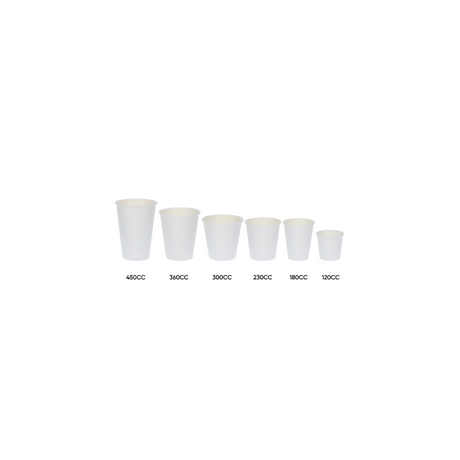 Weißer Pappbecher 180 ml Ø 70 mm – lebensmittelsicherer Karton mit PE-Beschichtung, umweltfreundlich für Espresso und To-Go