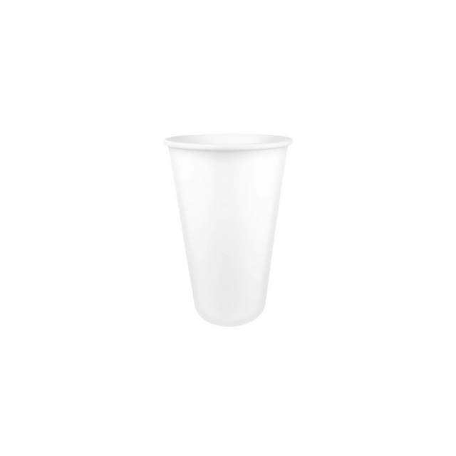 Weißer Pappbecher 450 ml Ø 90 mm – lebensmittelsicherer Karton mit PE-Beschichtung, umweltfreundlich für Espresso und To-Go