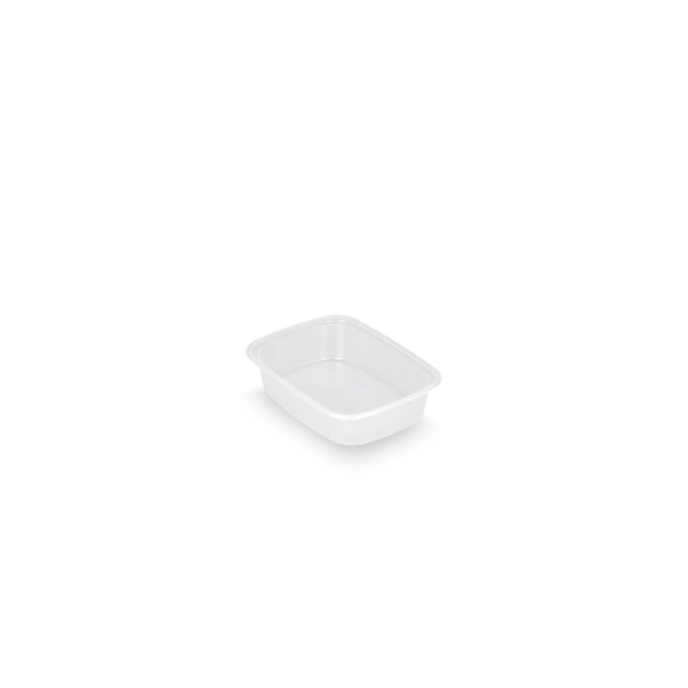 Runde Kunststoffschale 125ml transparent, stapelbar & stabil, perfekt für Salate, Saucen und Gastronomiebedarf