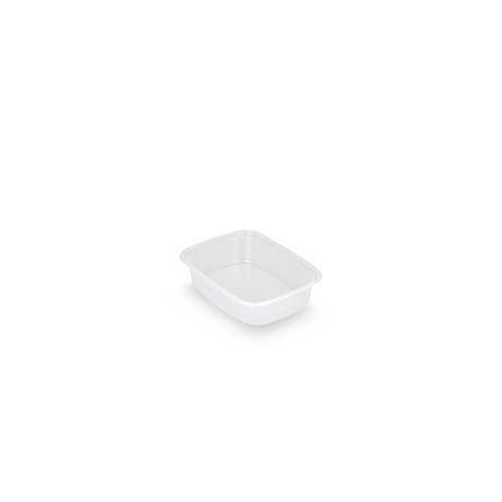 Runde Kunststoffschale 125ml transparent, stapelbar & stabil, perfekt für Salate, Saucen und Gastronomiebedarf