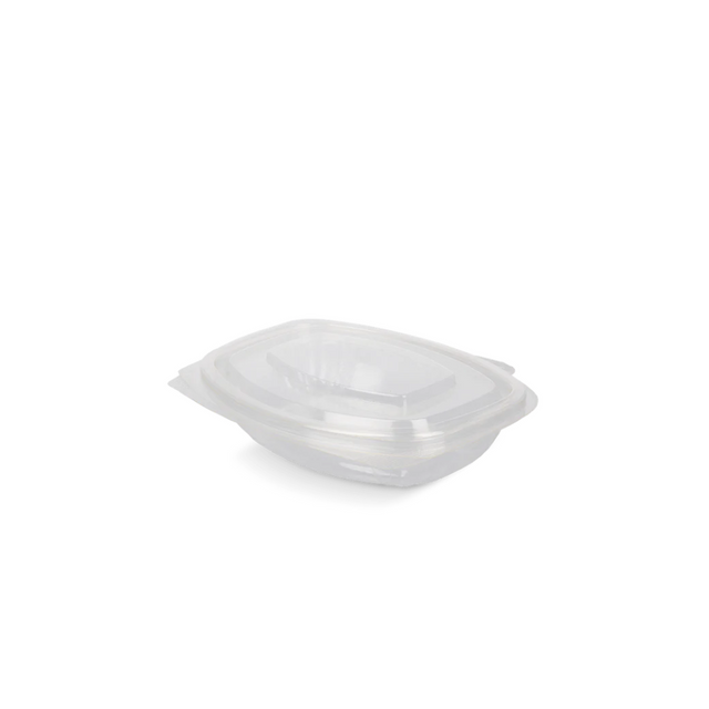 Salatschale 250 ml BIO Klappdeckel – perfekte Lösung für Take-Away Salate, Dressings & Obstgläser