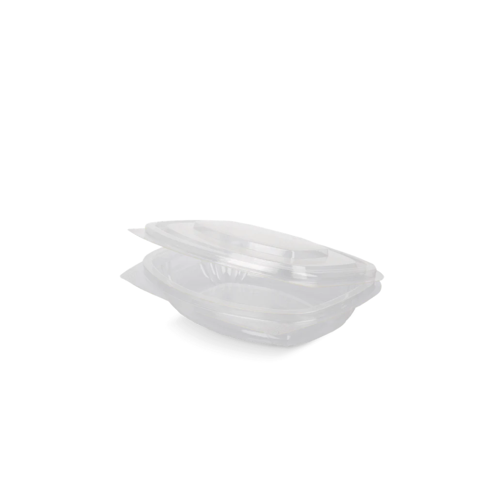 Salatschale 250 ml BIO Klappdeckel – perfekte Lösung für Take-Away Salate, Dressings & Obstgläser