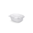 Klar erkennbare rPET Schale 500 ml mit Klappdeckel – praktische & nachhaltige Verpackung für Salate, Snacks & Bowls