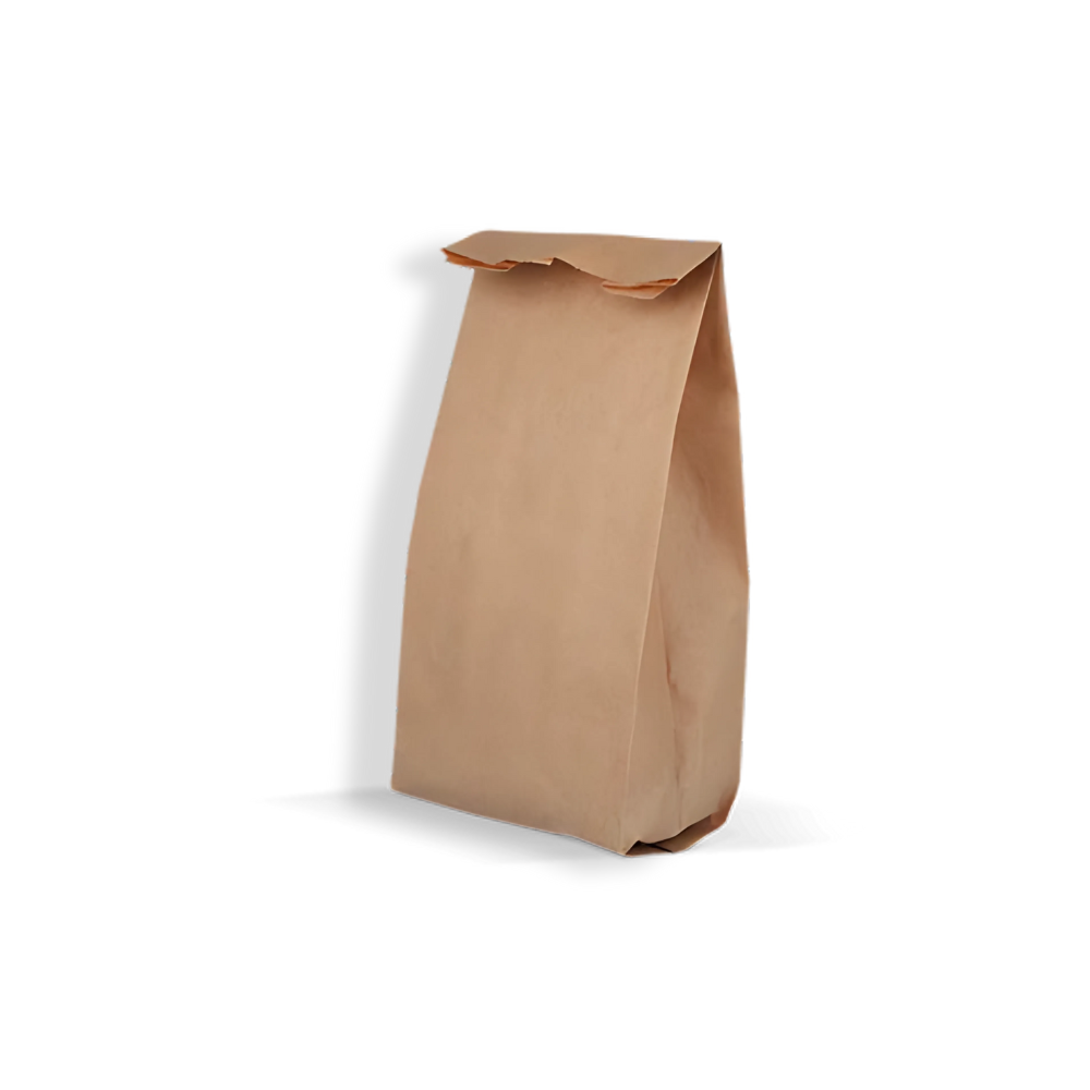 Brauner Snackbeutel 95x240 mm – 100 % biologisch abbaubar