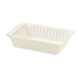 Kunststoff-Snackschale A13 163×110×36 mm weiß – stabile PP-Schale für warme und kalte Snacks, ideal für Fast Food und Catering