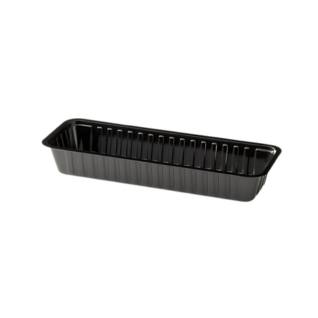 Elegante schwarze Snackschale A16B aus Kunststoff – stapelbar, hitzebeständig & perfekt für Fingerfood