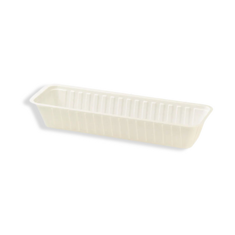 Snackschale A16 Kunststoff weiß 204×67×35 mm – elegante Servierschale für Imbiss & Catering