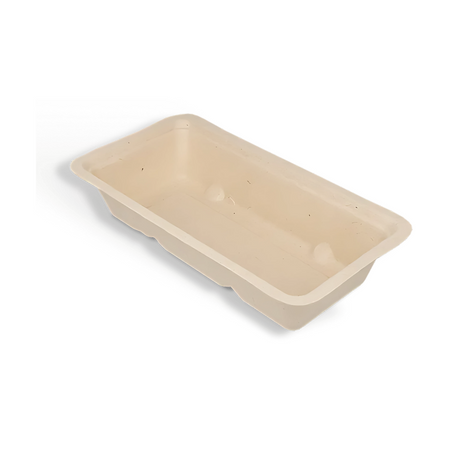 Naturfarbene BIO Zuckerrohr-Snackschale 140×70×30 mm – 100 % kompostierbar & stilvoll