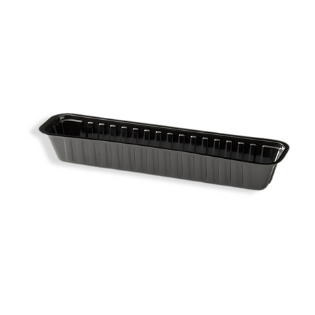 Snackschale J16S Kunststoff schwarz 203×54×28 mm – elegante, platzsparende Lösung für Fingerfood & Street-Food