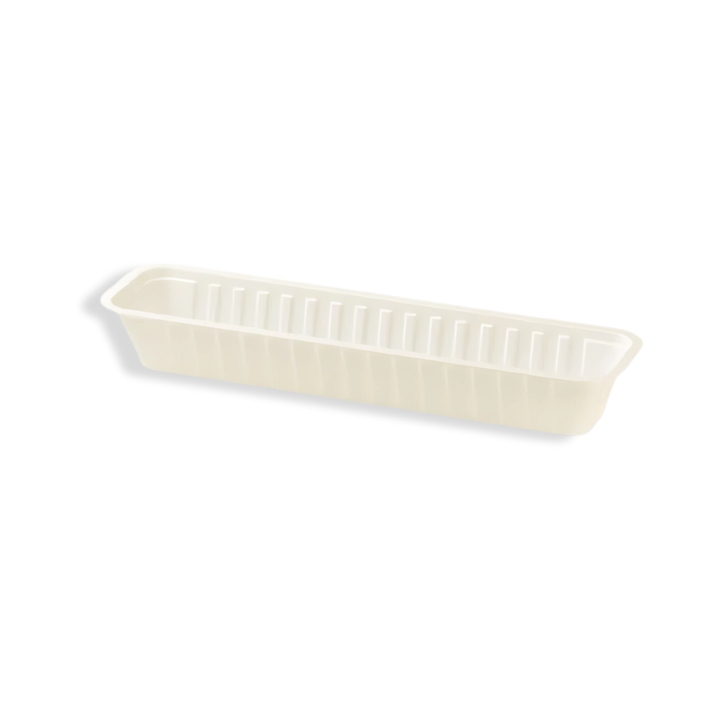 Snackschale J16S aus Kunststoff weiß 203×54×28 mm – elegante Schale für Imbiss und Catering