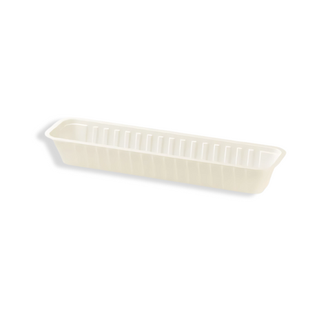 Snackschale J16S aus Kunststoff weiß 203×54×28 mm – elegante Schale für Imbiss und Catering