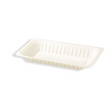 Snackschale V2 aus Kunststoff weiß 189×121×22 mm – vielseitige Servierschale für Imbiss & Catering