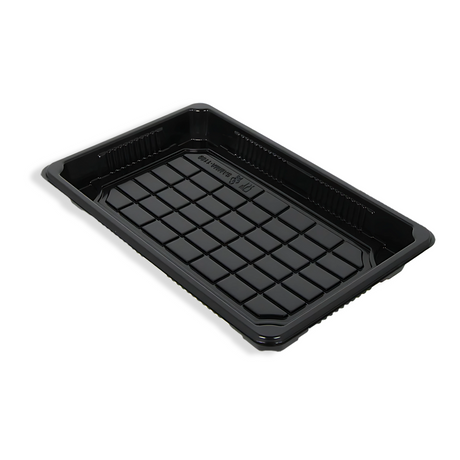 XL Sushi-Verpackung 240×150×25 mm, PS-Tray mit klarem Deckel, edle Schwarz/Klar-Optik – stapelbar und sicher für Transport & Präsentation großer Sushi-Menüs