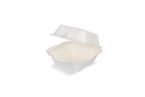 BIO Zuckerrohr Hamburger Box IP7, M, 80x80x70mm, weiß