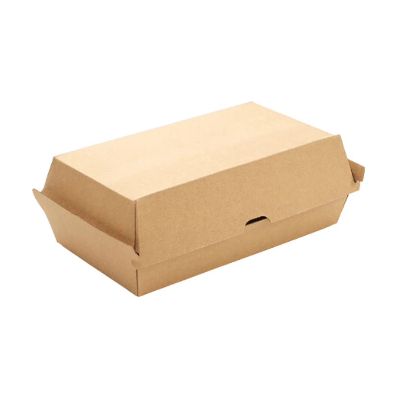 Frühlingsrollenbox, 205x110x80mm, Kraft

braun