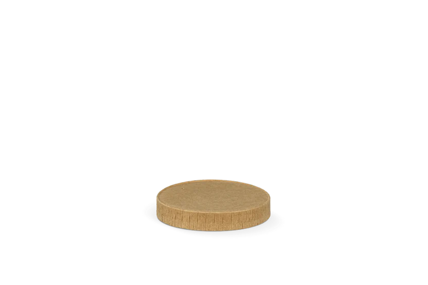 Papp-Deckel für Saucenbecher, Ø62mm, Kraftbraun
