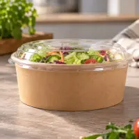 PET-Deckel für Salatschalen, Ø184mm, Transparent, 300Stk