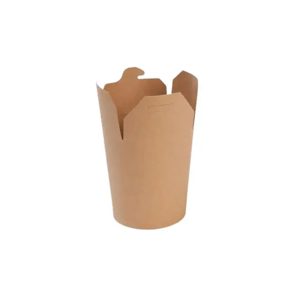 Papp-Nudelbox S, 400ml, Ø80mm, Kraftbraun, 500Stk