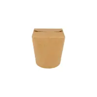 Papp-Nudelbox S, 400ml, Ø80mm, Kraftbraun, 500Stk